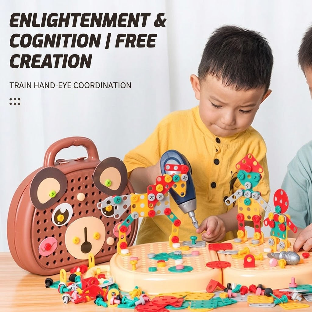 Kids STEM Drill & Build Set