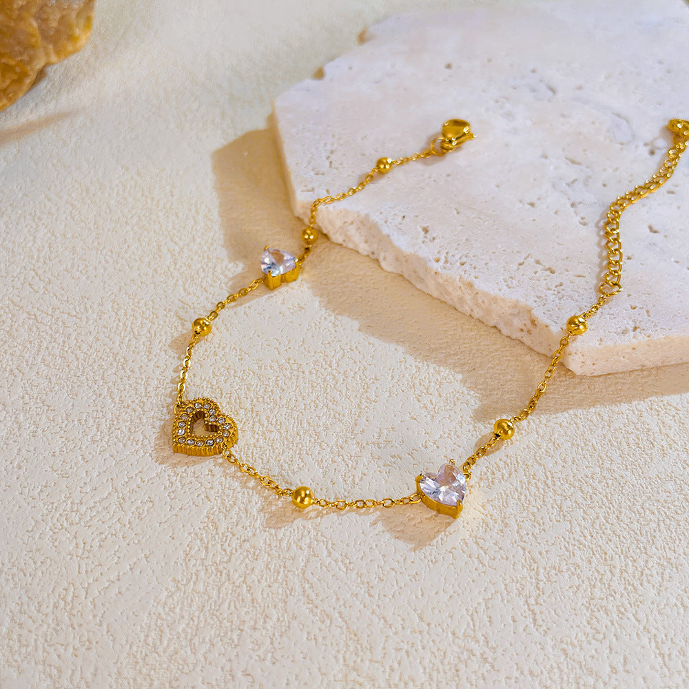 Gold Heart Bracelet