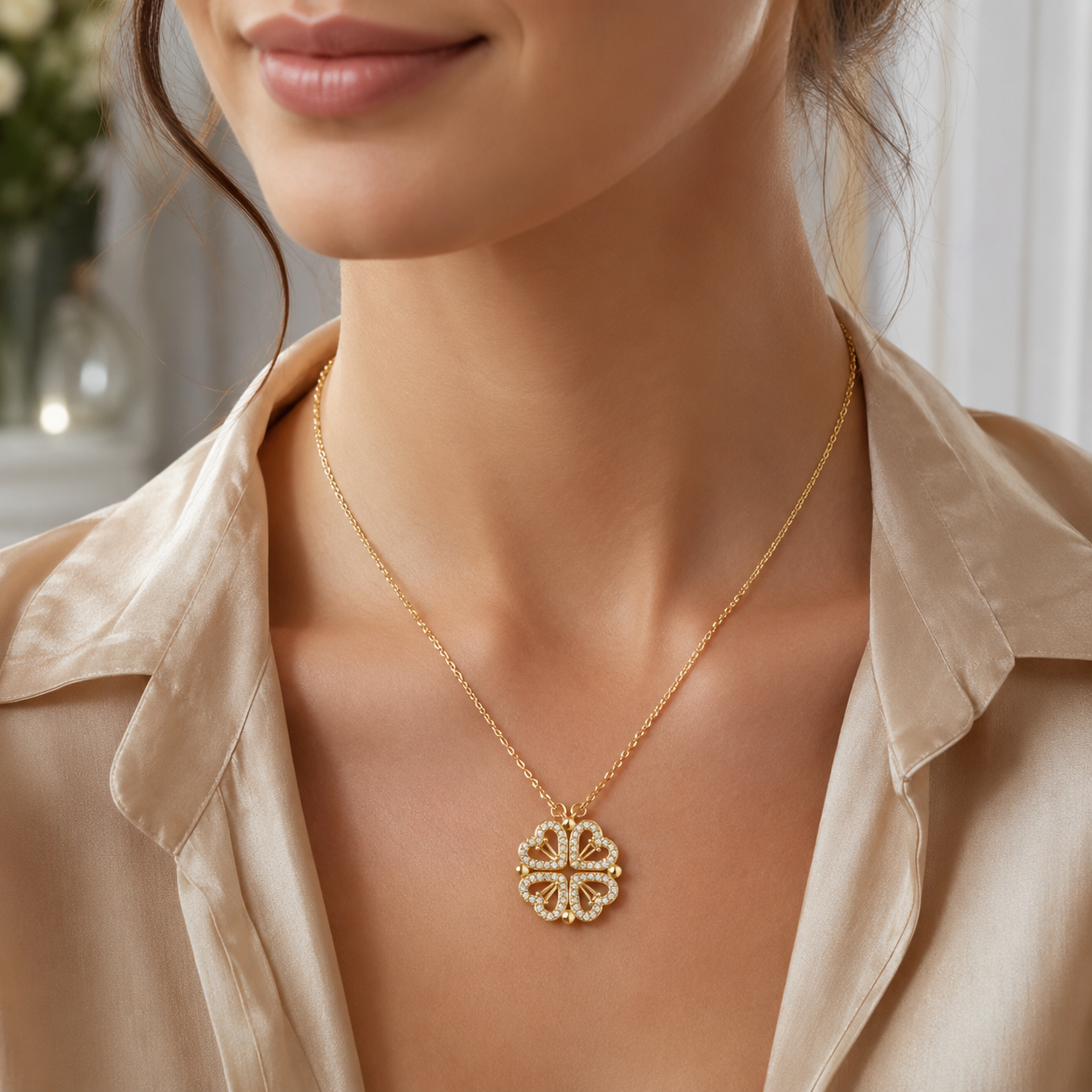 Four-Leaf Clover Necklace